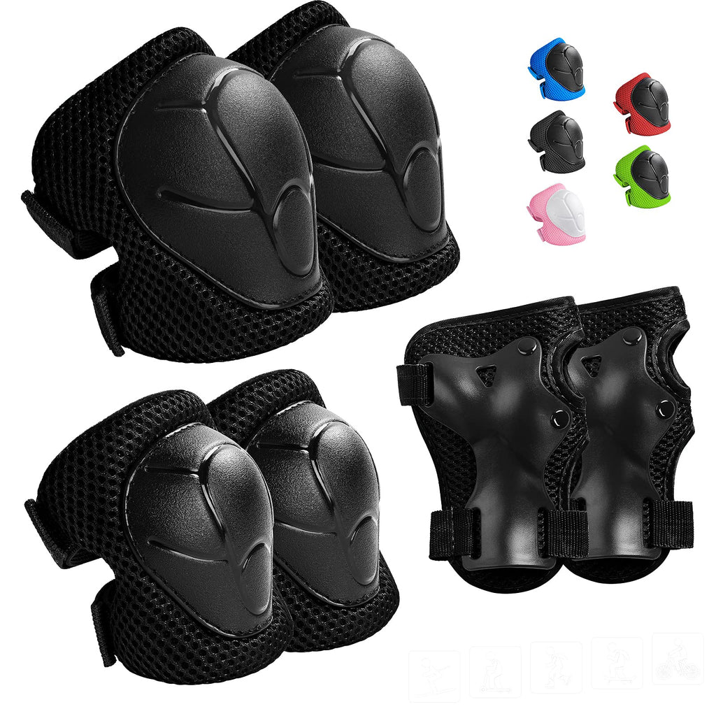 Kids Protective Gear Set Wemfg Knee Pads For Kids 7-13 Years Toddler Knee And Elbow Pads With Wrist Guards 3 In 1 For Skating Cy