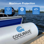 Coolwave 10Ft Inflatable Boat Fenders, Upgraded Boat Bumper For Docking, Heavy Duty Dock Fender With Storage Bag, Dock Bumper Fo