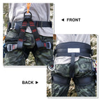 Newdoar Ce Uiaa Certification Thickness Climbing Harness,Wider Half Body Harness For Rock Rappelling Fire Rescuing Tree Climbing
