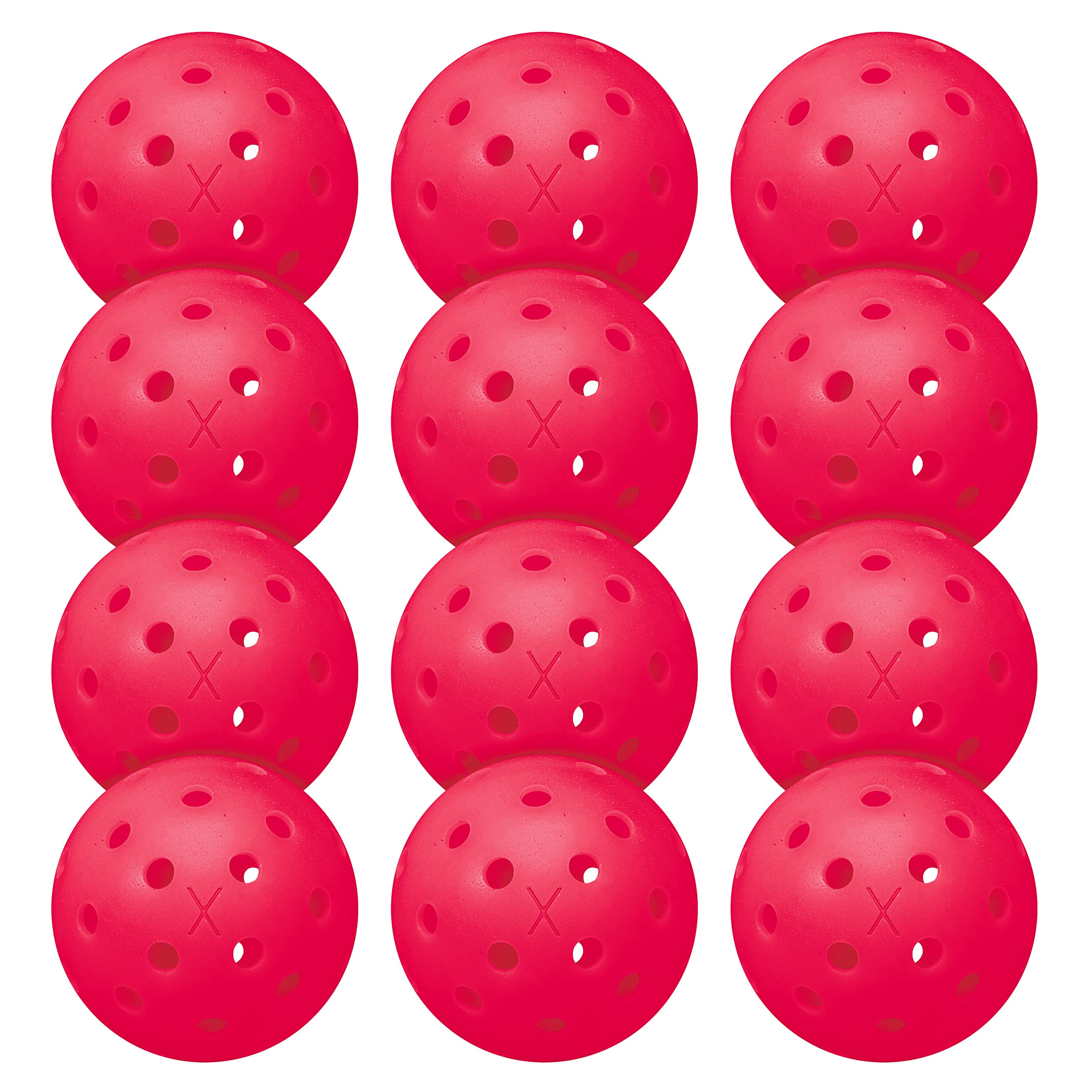 Franklin Sports Outdoor Pickleballs - X-40 Pickleball Balls - Usa Pickleball (Usapa) Approved - 12 Pack Outside Pickleballs - Pi