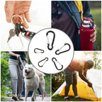 Swatom Aluminum Carabiner Clip2.7 Inches Spring Snap Hook Keyring Carabiners Black For Camping Traveling Hiking Keychains Outdoo