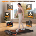 Lysole Walking Pad Treadmill With Incline,Treadmills For Home And Office,340 Lb Capacity,4 In 1 Portable Under Desk Treadmill Wi