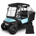 10L0L 4-Passengers Golf Cart Driving Enclosure For Club Car Precedent, Clear Window Rain Cover All Weather Waterproof Windproof 