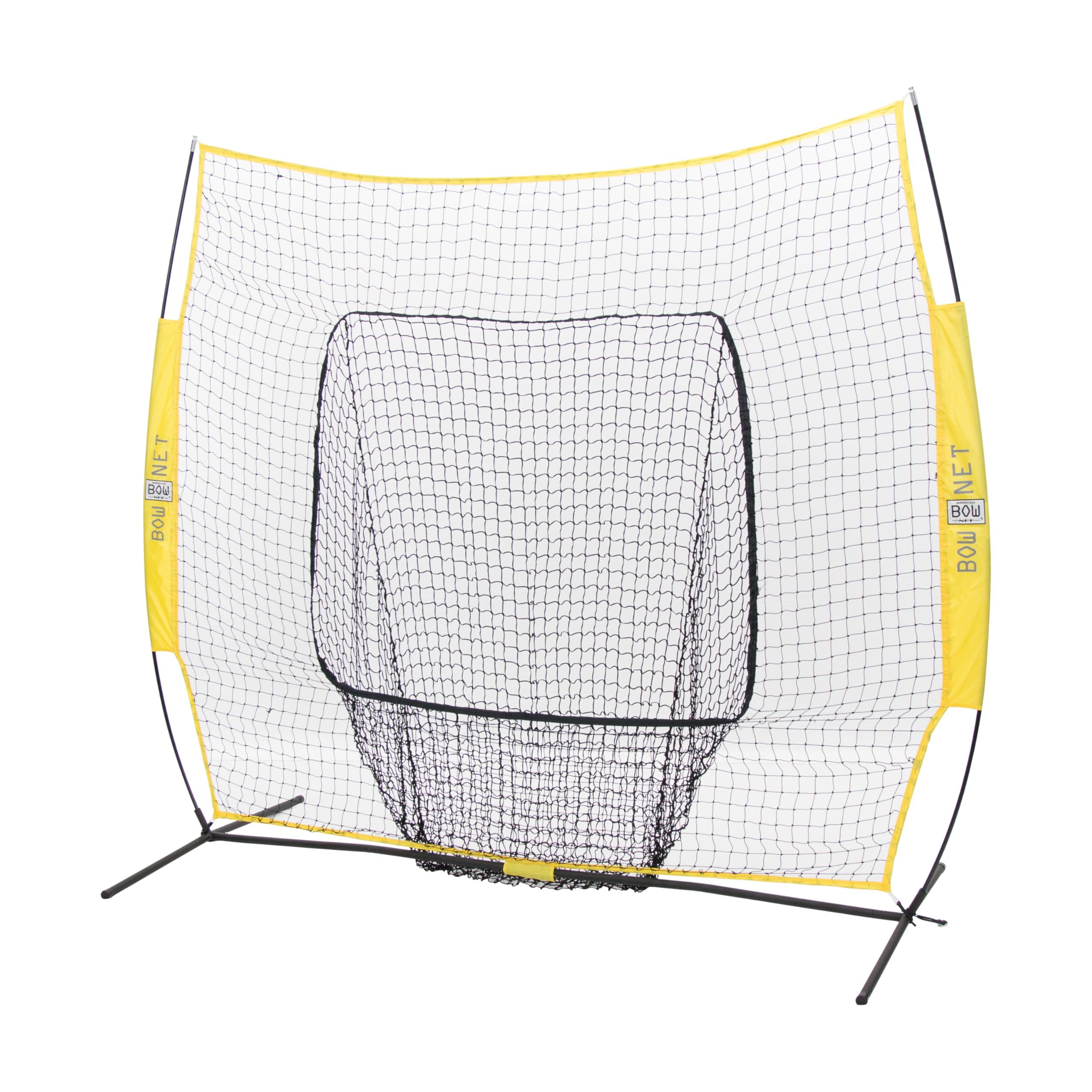 Bownet Big Mouth Replacement Net 7 x 7 - Yellow Durable Practice Net - Fits Original 7x7 or Big Mouth - Perfect for Training, 