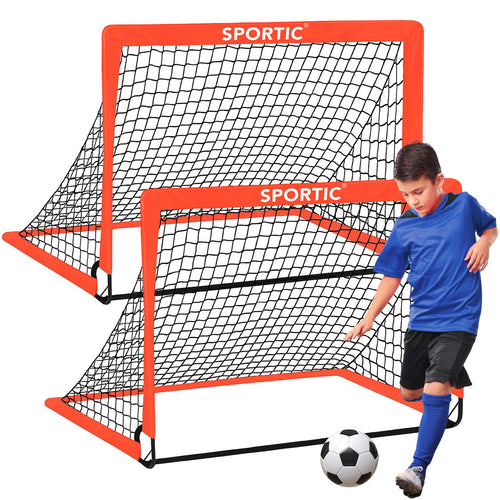 2 Pack 4 ' X 3 ' Soccer Goal Net Set, Pop Up Kids Practice Soccer Goals For Indoor And Outdoor.Portable Soccer Net With Carrying