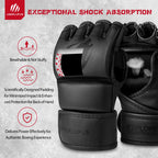 LIBERLUPUS MMA Gloves Sparring for Men- Open Palm Training Gloves for Grappling, Kickboxing, Muay Thai, Youth Self-Defense, Heav