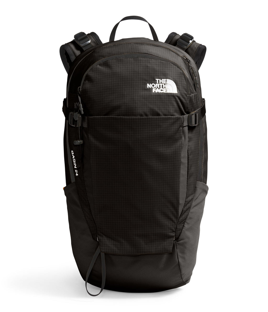 The North Face Basin 24 Liter Technical Daypack with Rain Cover | Unisex Backpack, Hipbelt, Hiking Pole Attachment, Compression 