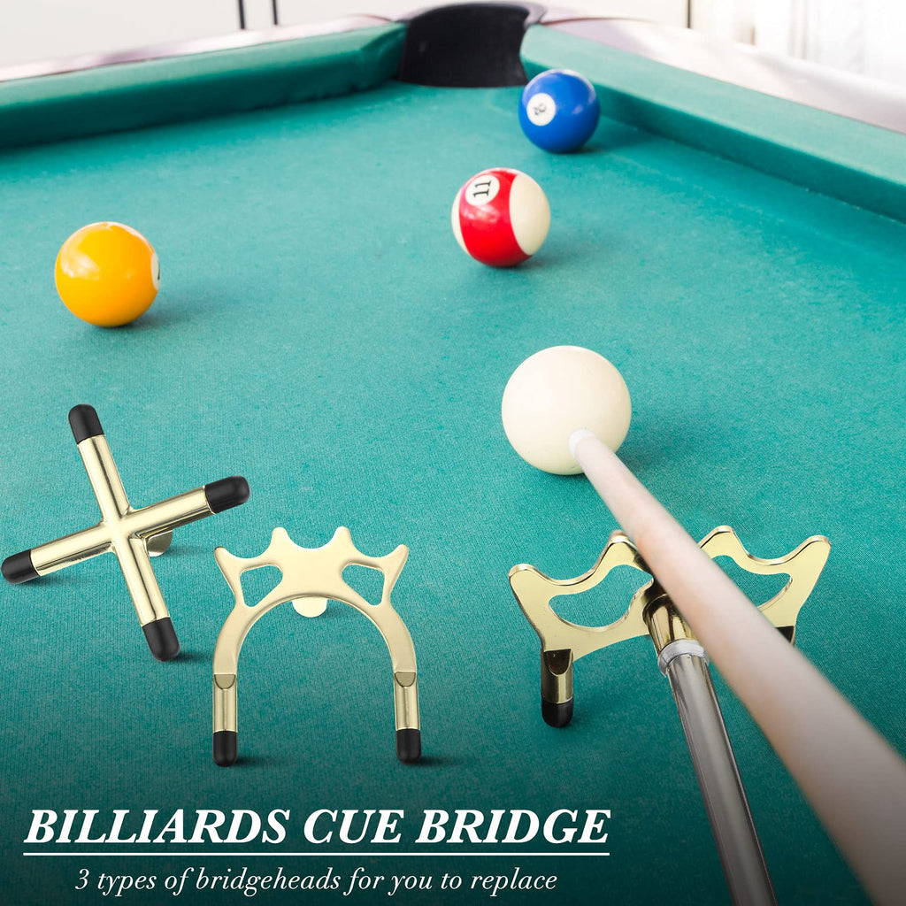Skylety Pool Cue Snooker Pool Bridge Stick Pool Table Accessories Retractable Billiards Cue Stick Bridge With 3 Pieces Removable
