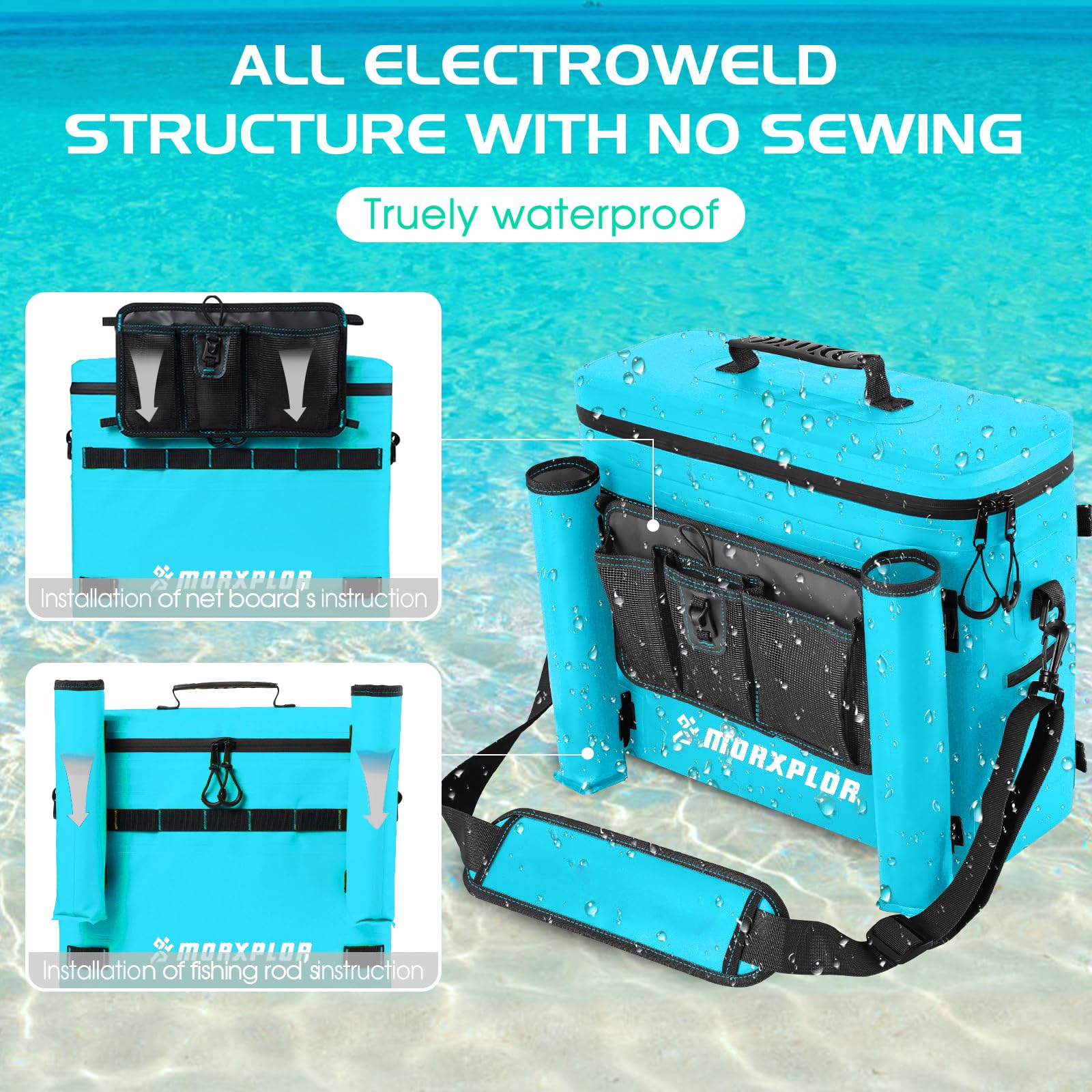 Kayak Cooler Seat Back Cooler Bag - Portable Ice Chest For Kayaking, Beach, Camping Or Lunch