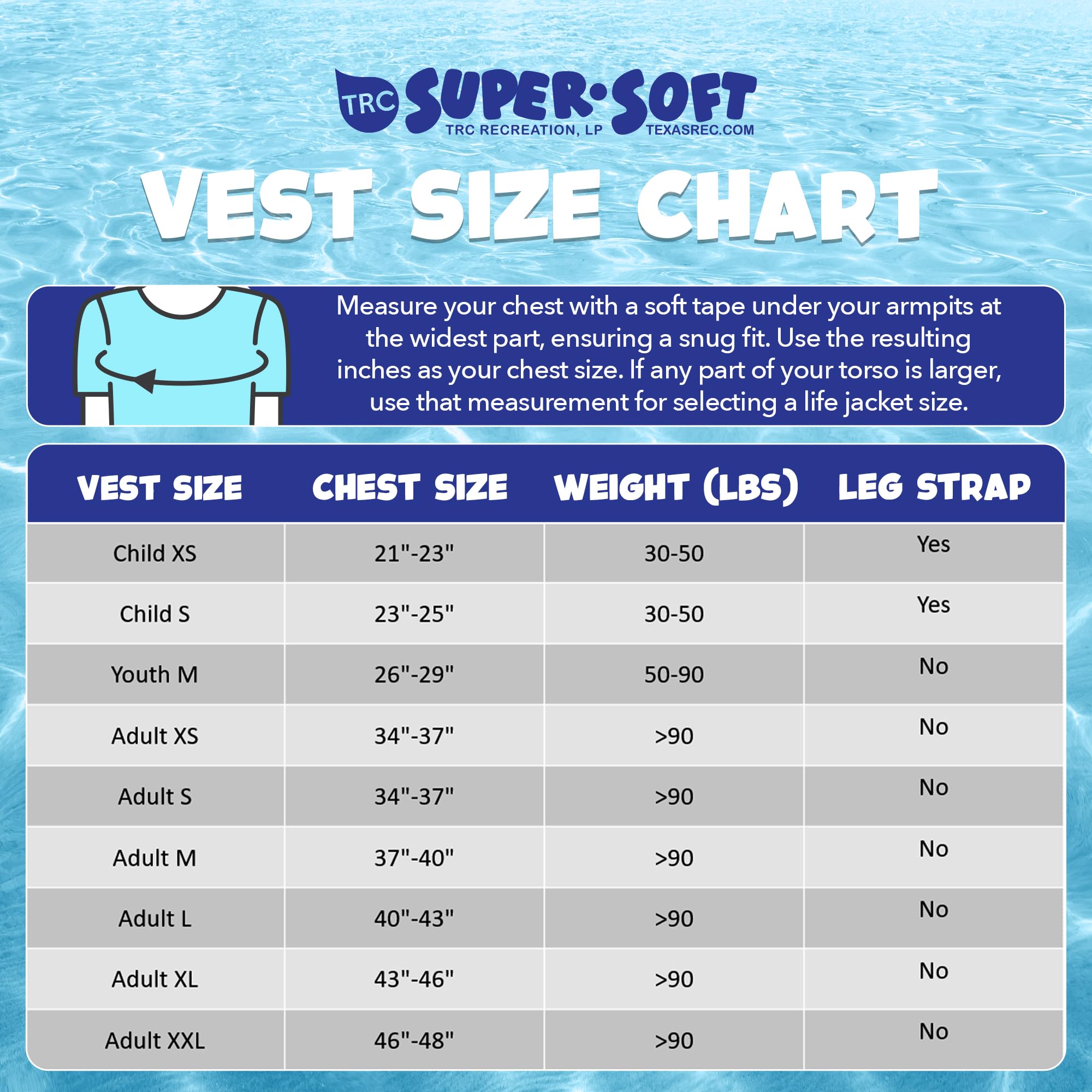 Trc Recreation Super Soft Child Size Medium Life Jacket Uscg Approved Vinyl Coated Foam Swim Vest For Kids Swimming Pool And Bea