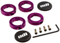 Odi Lock Jaw Bicycle Grip Lock-On Clamps With Caps (Purple)