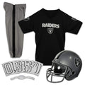 Franklin Sports Las Vegas Raiders Kids Football Uniform Set - NFL Youth Football Costume for Boys & Girls - Set Includes Helmet,