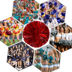 Pack Of 4 Cheerleading Pom Poms 12 Inch 80G Foil Plastic Metallic Cheerleader Pom Poms For Cheer Sport Kids Adults Team Spirit C