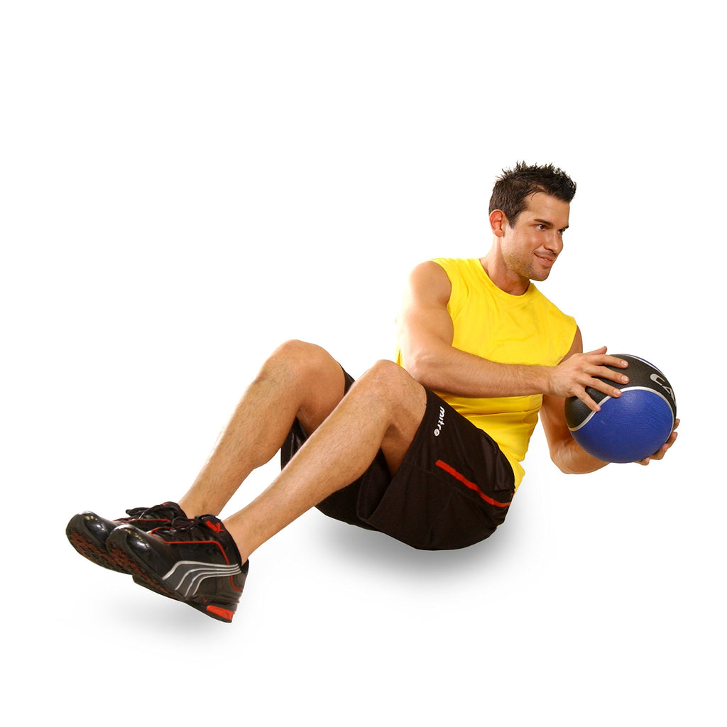 Cap Barbell Rubber Medicine Ball, 10-Pound, Red