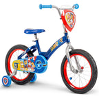 Huffy Paw Patrol 16 Inch Kids Bike With Training Wheels, Led Spoke Lights, Bicycle For Kids Age 4-6, Max Weight 60Lbs, Blue Stee