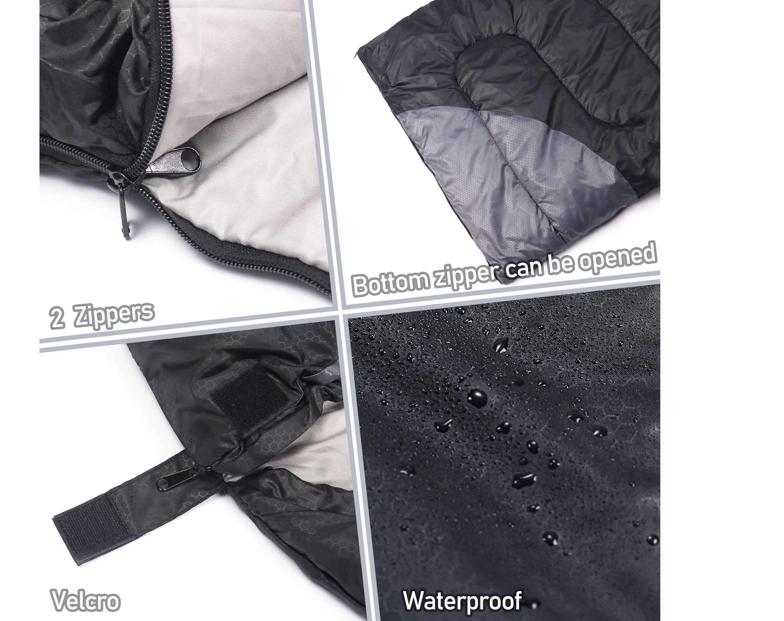 Tuphen Camping Sleeping Bag For Adults Kids - 3-4 Seasons Warm Cold Weather - Waterproof Sleeping Bags For Hiking Backpacking Ou