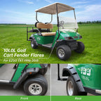10L0L Golf Cart Standard Fender Flares Front And Rear For Ezgo Txt 1998-2013 Gas/Electric Golf Carts With Metal Hardware (Set Of