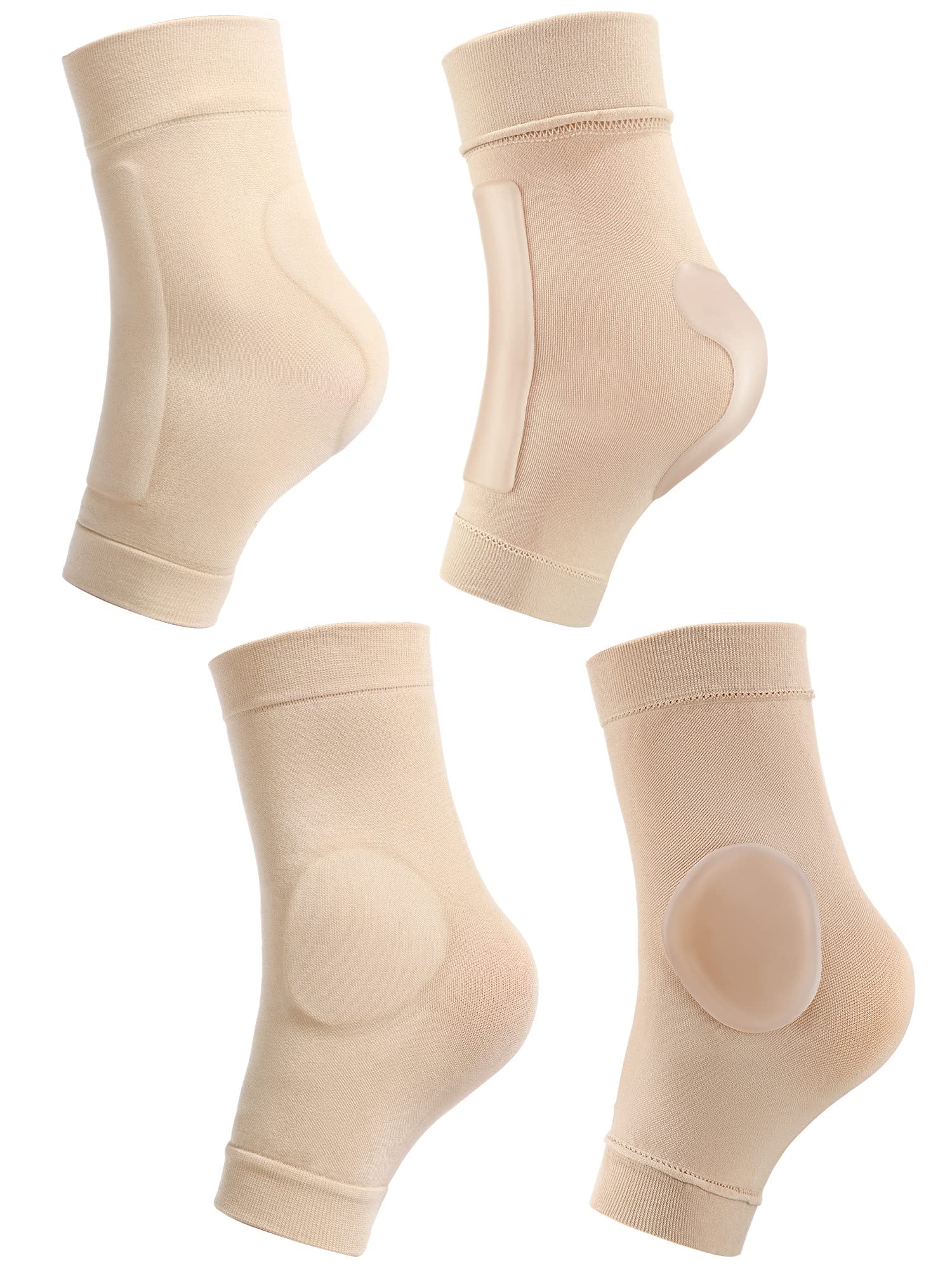 2 Pairs Padded Skate Socks Ankle Protector Ice Skating Boots Socks Skate Ankle Guards Ankle Sleeve Pad For Boots, Skates, Splint