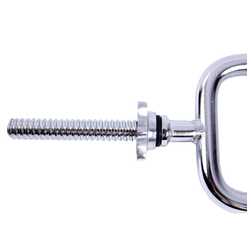 Cap Barbell Standard 1 - Inch Threaded Triceps Bar With Collars, 34 - Inches - Chrome