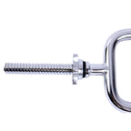 Cap Barbell Standard 1 - Inch Threaded Triceps Bar With Collars, 34 - Inches - Chrome