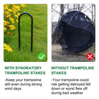 Trampoline Stakes Anchors Trampoline Accessories Wind Stake 12 Inch Heavy Duty High Wind Stake Safety Ground Anchor Galvanized S
