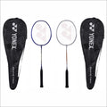 YONEX Aluminium Badminton Racquet Gr 303I Made in India Pack of 2 with Full Cover (Deep Blue/Deep Blue)