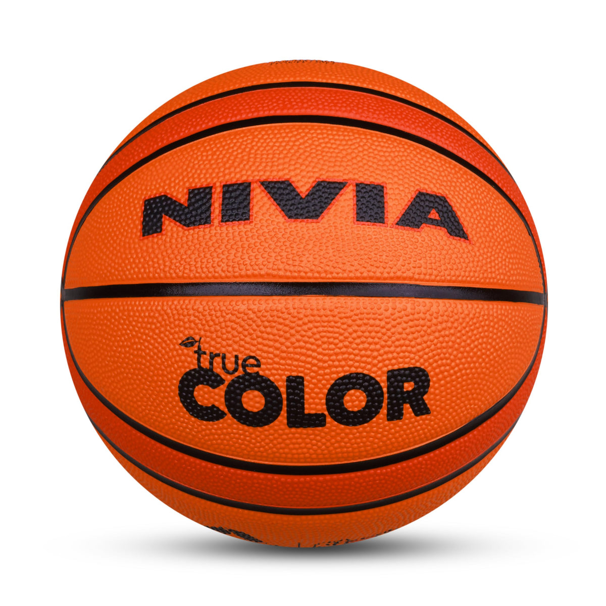Nivia True Color Basketball, As Per Bfi Standard, 14 Panels, Moulded Soft Rubber Cover With Pebbled Texture, Butyl Threadwounded