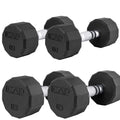 Cap Barbell 50 Lbs Coated 12 - Sided Dumbbell Set, 10Lbx2, 15Lbx2