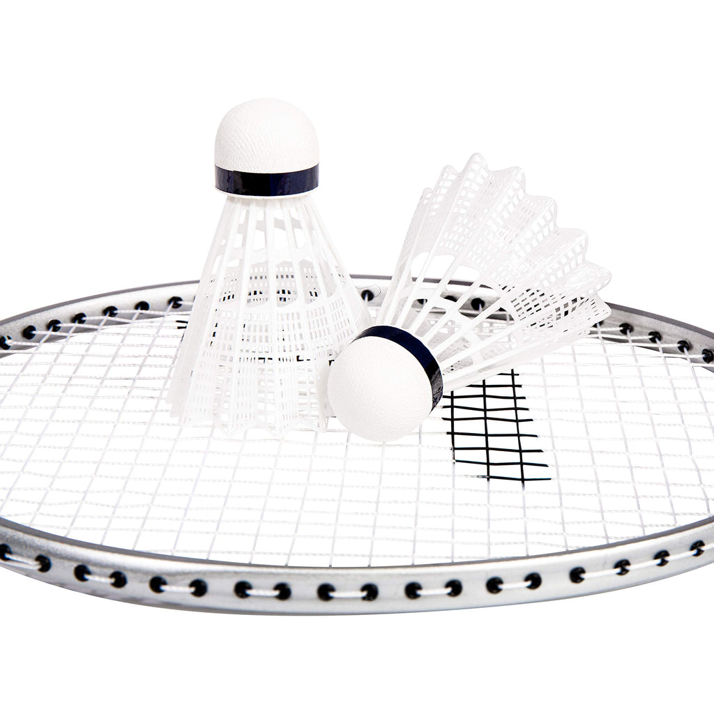 Franklin Sports Badminton Racket And Shuttlecock Set - Includes (4) Rackets, (4) Shuttlecocks With Carry Bag