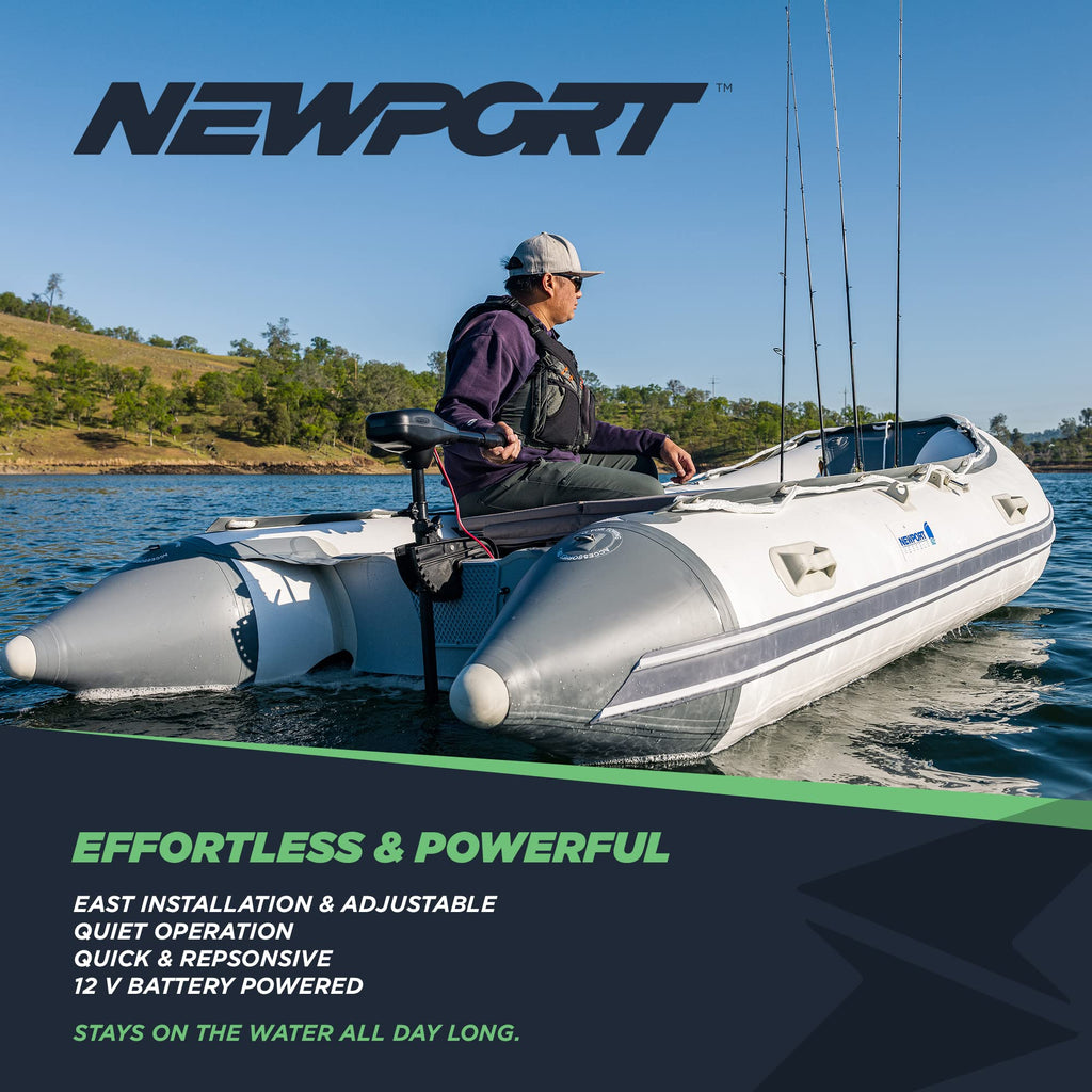 Newport Vessels Nv-Series 36Lb Thrust Saltwater Transom Mounted Trolling Electric Trolling Motor W/Led Battery Indicator & 30''