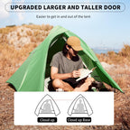 Naturehike Cloud Up Pro Backpacking Tent, Waterproof Lightweight 2 Person Tent For Camping, Double Layer Two Person Tent With Fo