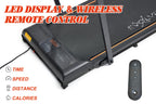 Walking Pad Treadmill With Foldable Handle Bar - Under Desk Treadmill For Home & Office | Remote Control, Bluetooth Speaker, Led