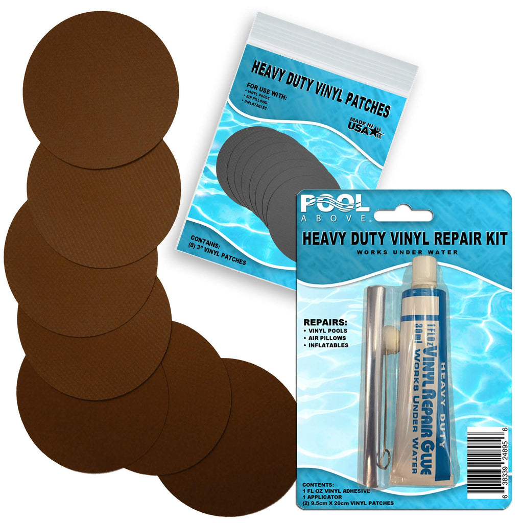 Heavy Duty Vinyl Repair Patch Kit For Above-Ground Pool Liner Repair Glue And Patch Inflatables Boat Raft Kayak Air Beds Inflata