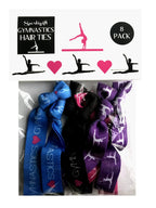8 Piece Gymnastics Gift Hair Elastics - Gymnastics Gifts For Gymnasts, Women, Girls, Gymnastics Coaches, Gymnastics Classes, Gir