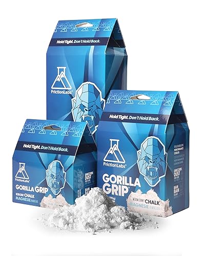 Friction Labs Gorilla Grip 12Oz - Chunky Texture - The New Standard In Chalk For Rock Climbing, Crossfit, And Powerlifting, Now