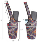 Ewedoos Yoga Mat Bag With Large Size Pocket And Zipper Pocket, Fit Most Size Mats. (Namaste)