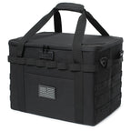 Lemubeane Tactical Camping Storage Bag - 38L Utility Tote Bag Organizer With Combination Lock And Shoulder Strap (Black, 38L)
