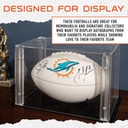 Franklin Sports Nfl Miami Dolphins Autograph Football - Official Size White Panel Souvenir Football For Autographs + Signatures