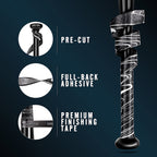 Champkey 40'' All Weather Performance Bat Grip Tapes(2 Pack) | Comfortable And Soft Bat Tape | Precut And Full Adhesive Back Bas
