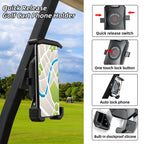 Roykaw Golf Cart Magnetic Phone Holder Mount Compatible With Ezgo/Club Car/Yamaha, Compatible With Iphone/Galaxy/Google Pixel, U