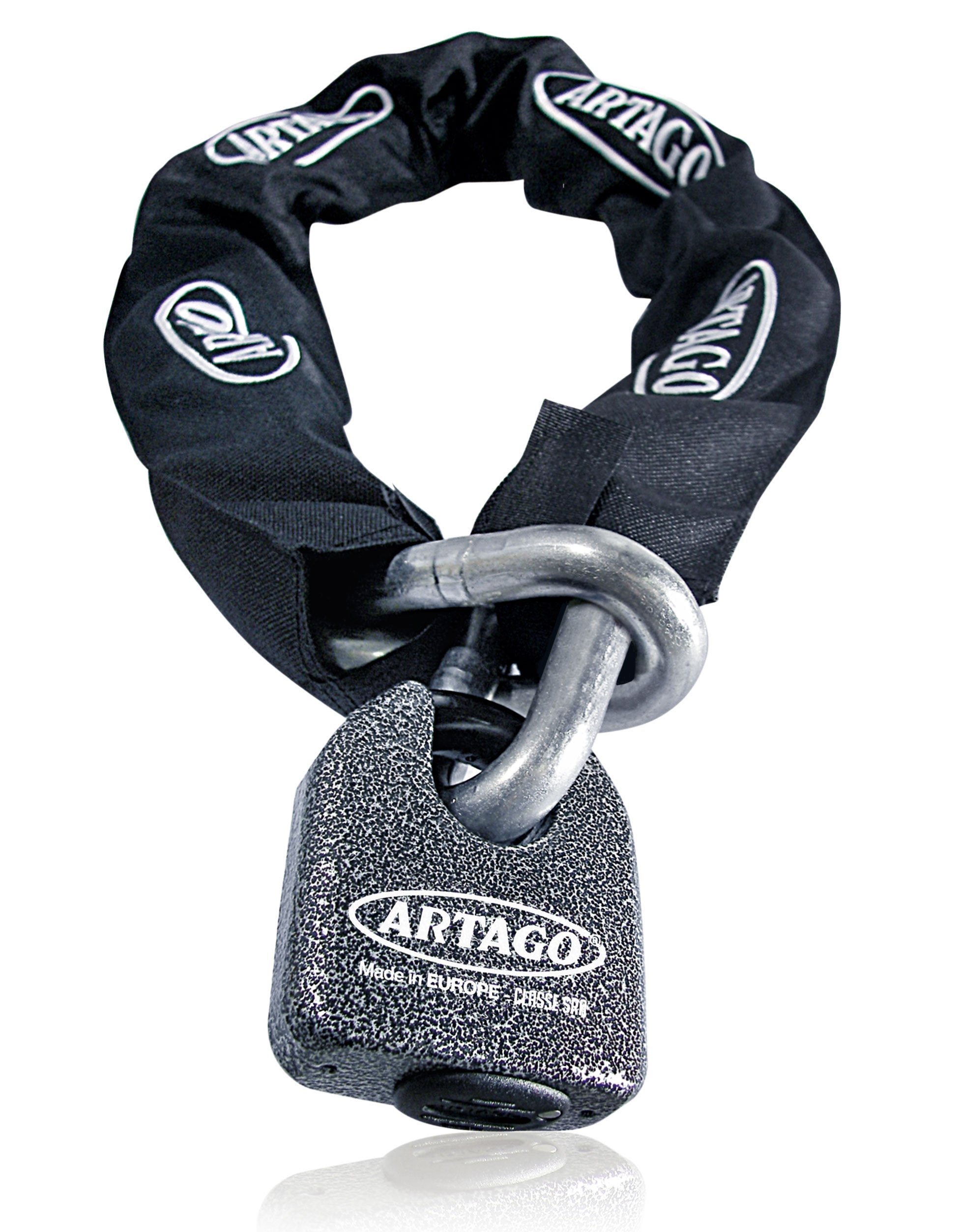 Artago 68T100 Motorcycle Chain Lock High Security Chain Lock, Motorcycle Anti Theft Padlock And Security Chain Hardened Motorcyc