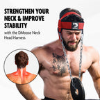Dmoose Neck Harness For Weight Lifting - Neck Exerciser With 30'' Heavy Duty Steel Chain - Neck Strengthener To Support Injury R