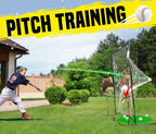 Baseball Net - Pitching & Hitting Net (9 Strike Zone, Portable & Quick-Fold) Gifts for Kids & Teens | Training Aids Equipment 5