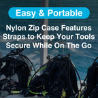 Innovative Scuba Concepts Deluxe Scuba Diving Tool Kit - Ultimate Multi Tool Repair Tool Set For Diving & Scuba Gear With Nylon