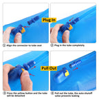 Unigear Hydration Water Bladder Reservoir,2L/2.5L/3L Bpa Free And Taste Free For Backpacking, Biking, Hiking And Camping (Blue,