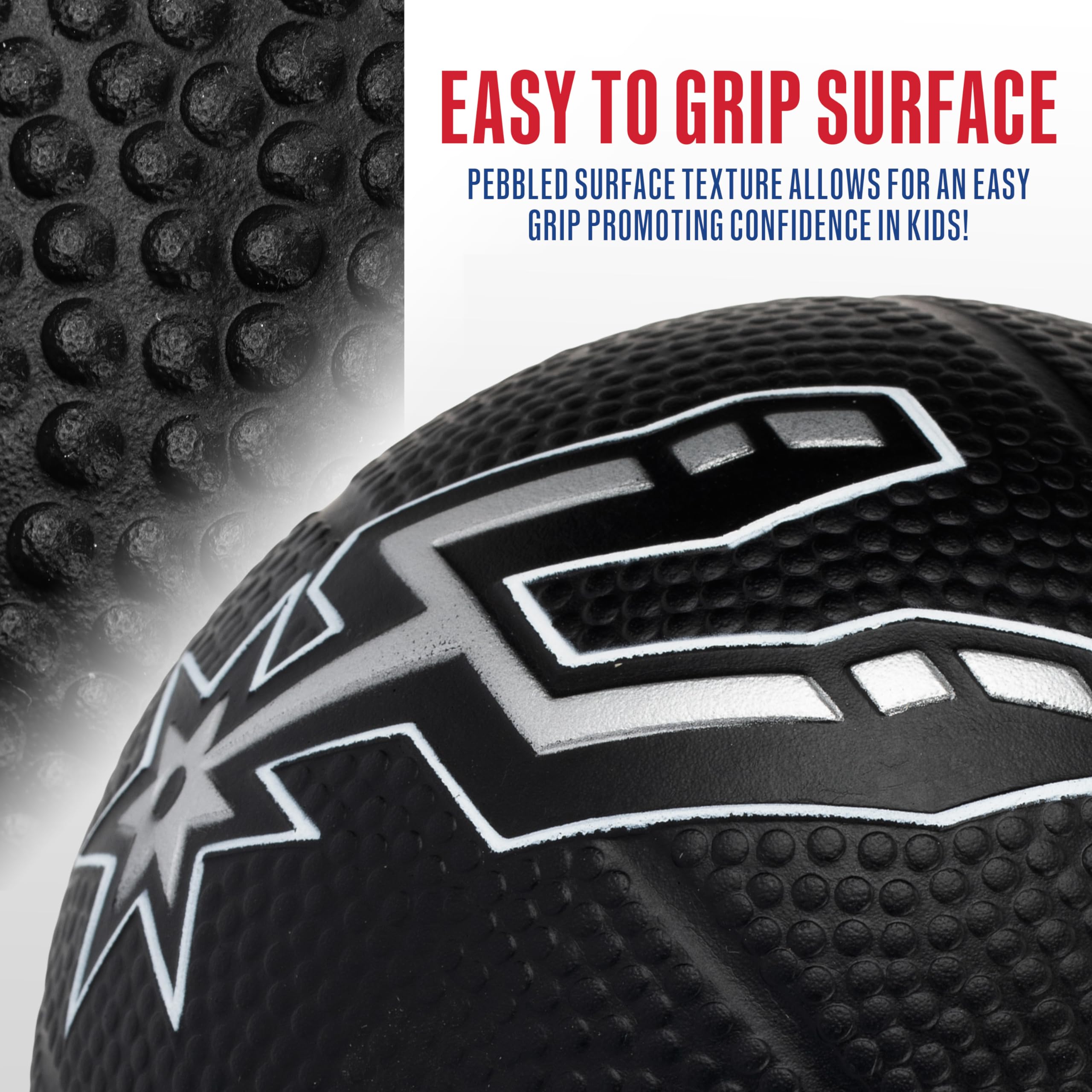 Franklin Sports Nba San Antonio Spurs Mini Foam Basketball - Kids 5.5'' Inch Toy Basketball For Over The Door + Mini Indoor Hoop
