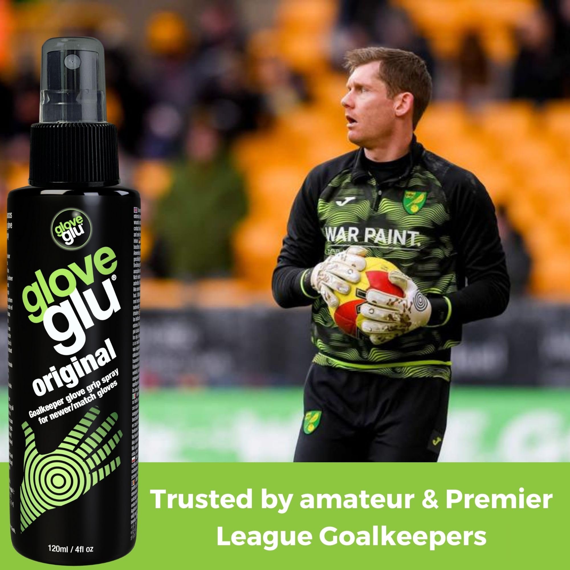 Gloveglu 120Ml Original Goalkeeper Glove Grip Spray For Newmatch Goalkeeper Gloves