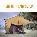 Onetigris Solo Mesh Screen Room With 3000 Waterproof Bathtub Floor, Ultralight 1 Person Screen House For Camping Backpacking Hik