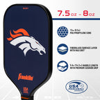 Franklin Sports Nfl Denver Broncos Pickleball Paddle - Pickleball X - Polypropylene Core - Nfl Official Licensed Product - Usapa