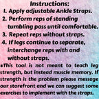 Flip Master Ankle Straps Tumbling Trainer  Gymnastics & Cheerleading Equipment For Back Flip/Tuck & Handspring Form  Adjustable